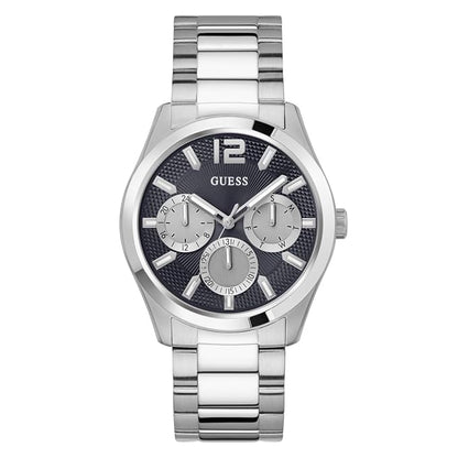 GUESS Men Navy Blue Round Dial Analogue Watch- GW0707G1