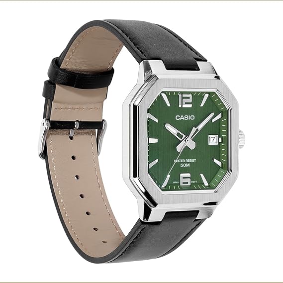Casio Enticer Men MTP-B195L-3AVDF Analog Green Watch Men (A2528)