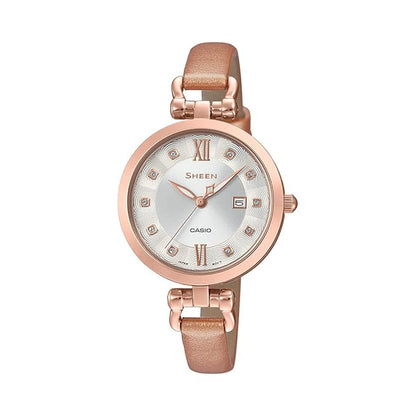Casio Analog Silver Dial Women's Watch-SHE-4055PGL-7BUDF (SX259)