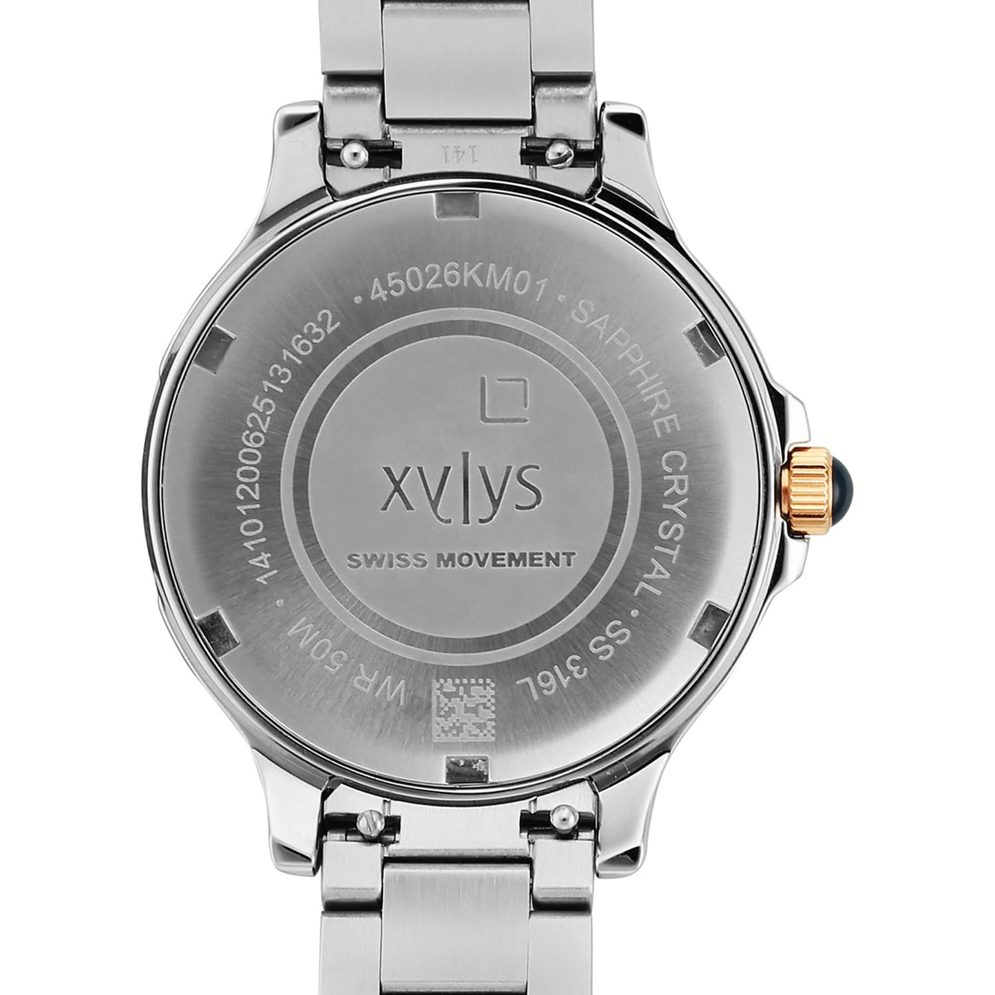 Xylys Genevieve with Analog Quartz Blue Dial Two Toned Stainless Steel Strap Watch for Women - 45026KM01E