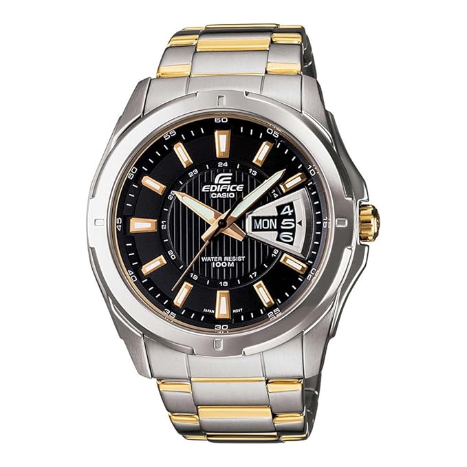 Casio Edifice Analog Black Dial Men's Watch - EF-129SG-1AVDF(ED383)
