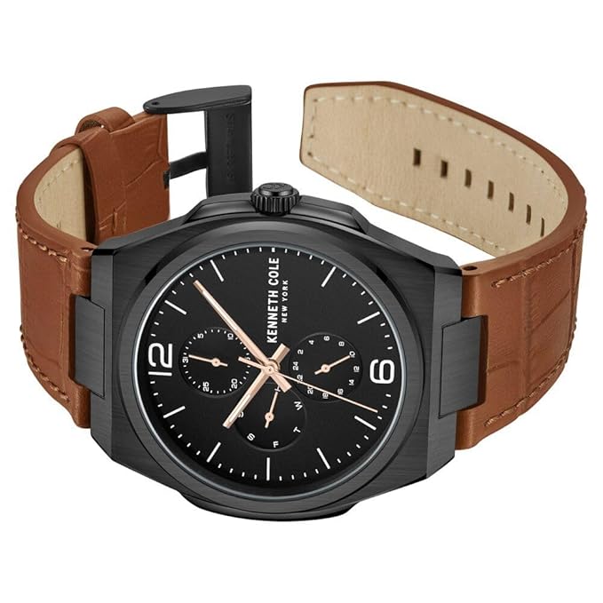 Kenneth Cole Quartz Multifunction Black Dial Watch for Men ntkcwgf0016201mn