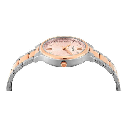 Timex Trendline Women Quartz Pink Dial Analog Stainless Steel Watch TWTL12114