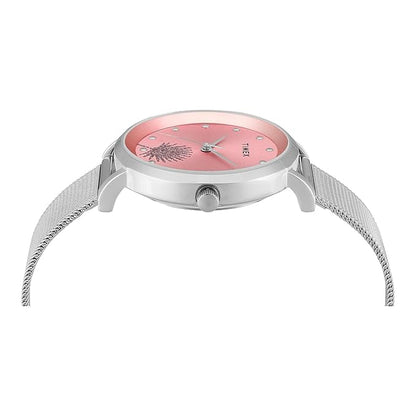 TIMEX Analog Watch for Woman with Round Dial & Water Resistant TWEL12921