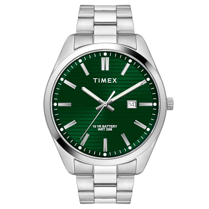 TIMEX Analog Watch for Men with Round Dial & Water Resistant Man's Wrist Watches