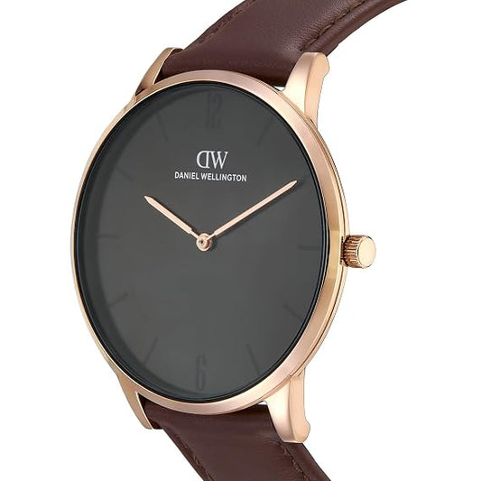 Daniel Wellington Round 42mm Black Dial Analog Men Watch - DW0DG2001