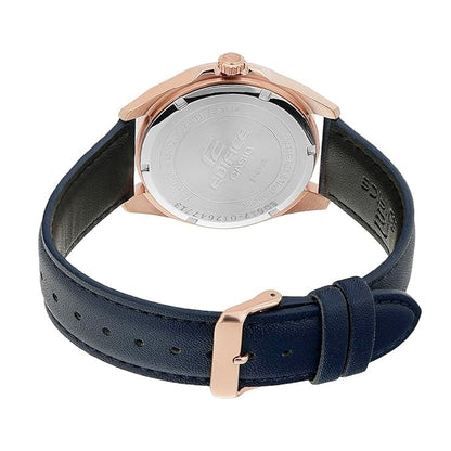 Casio Edifice EFV-150CL-2AVUDF Analog Navy Dial Men Watch Navy Leather Strap (ED617)