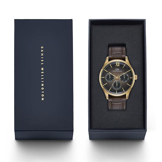 Daniel Wellington Round 41mm Brown Dial Analog Men Watch - DW0DG2401
