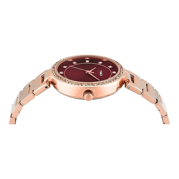 TIMEX Analog Watch for Woman with Round Dial & Water Resistant Women's Wrist Watches - TWEL18724