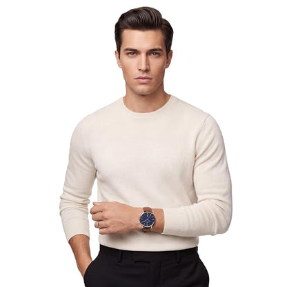 Daniel Wellington Round 42mm Blue Dial Analog Men Watch - DW0DG1800