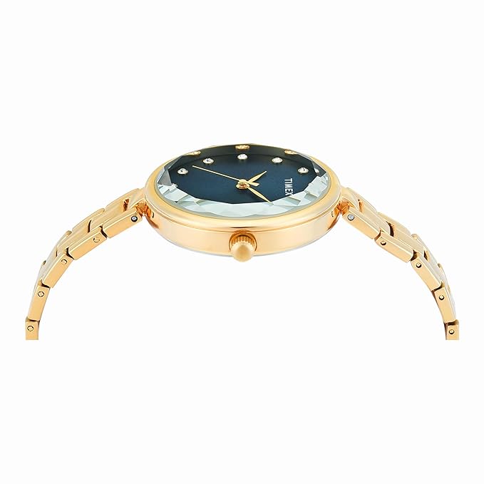 Timex Trendline Women Quartz Green Dial Analog Stainless Steel Watch TWEL15830