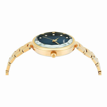Timex Trendline Women Quartz Green Dial Analog Stainless Steel Watch TWEL15830