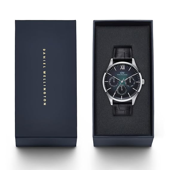 Daniel Wellington Round 41mm Teal Dial Analog Men Watch - DW0DG2400