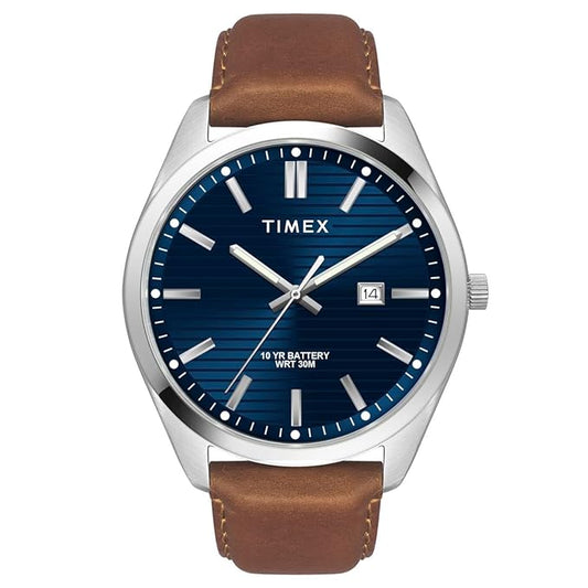 TIMEX Analog Watch for Men with Round Dial & Water Resistant Man's Wrist Watches  - TWTG10408