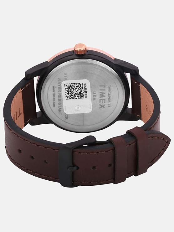 TIMEX Trendline Round 44mm Brown Dial Analog Watch  - For Men TWEG18903