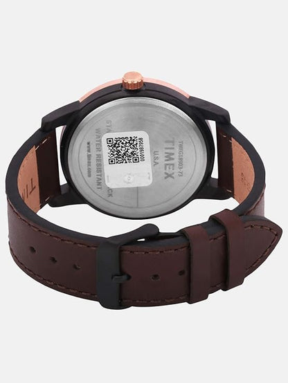 TIMEX Trendline Round 44mm Brown Dial Analog Watch  - For Men TWEG18903