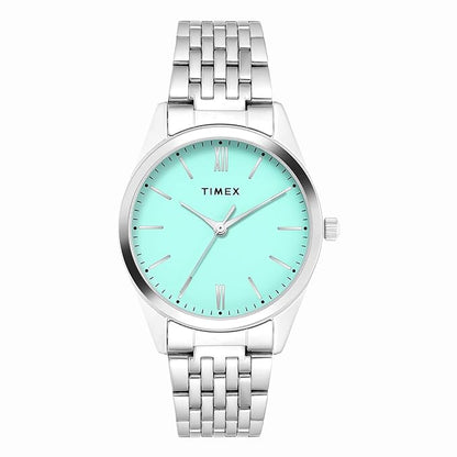 TIMEX Analog Watch for Woman with Round Dial & Water Resistant Women's Wrist Watches TWTL14100
