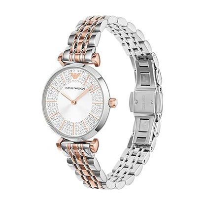 Emporio Armani Stainless Steel Analog Silver Dial Women Watch-AR11537