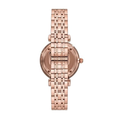 Emporio Armani Stainless Steel Gianni T-Bar Analog Silver Dial Women's Watch-AR11446