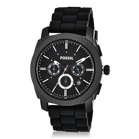 Fossil Machine Chronograph Black Dial Men's Watch-FS4487I