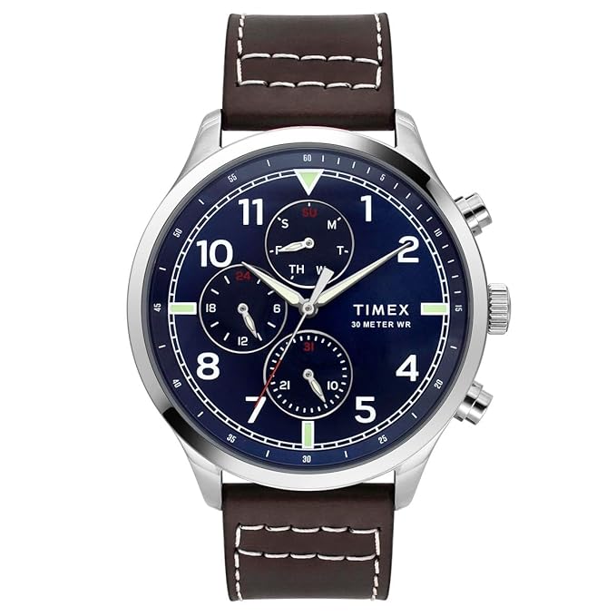 TIMEX Analog Watch for Men with Round Dial & Water Resistant Man's Wrist Watches - TWEG23901