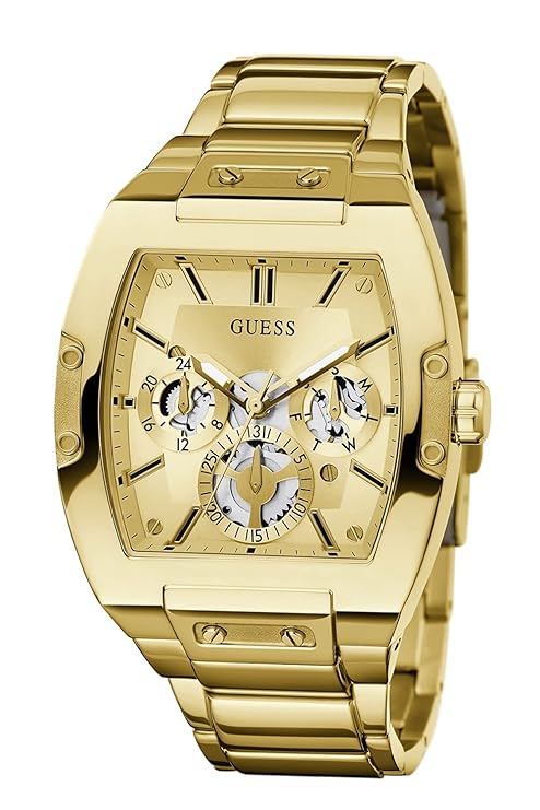 GUESS Men's Trend Casual Tonneau Diamond 43mm Watch GW0456G2