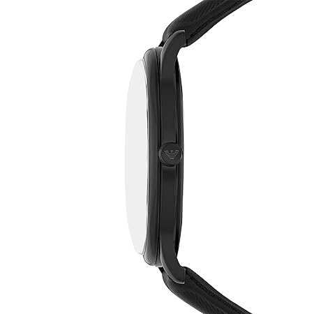 Emporio Armani Leather Analog Black Dial Men Watch AR11573
