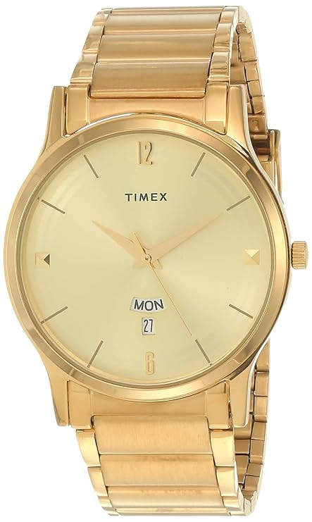 TIMEX Classics Analog Watch for Men with Round Dial & Water Resistant Man's Wrist Watches - TI000R421