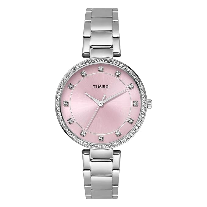 TIMEX Pink Round Dial Analog Women's Watch - TWEL18731