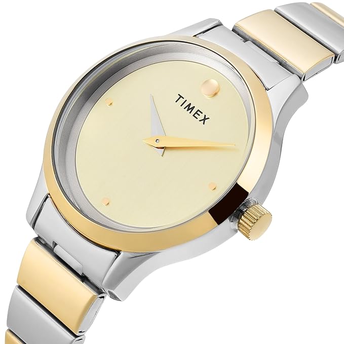 Timex Trendline Round 32mm Champagne Dial Analog Women Watch - TWTL13701