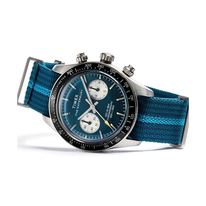 TIMEX Waterbury Heritage Analog Blue Round Dial Men's Wrist Watch - TW2Y39000IK