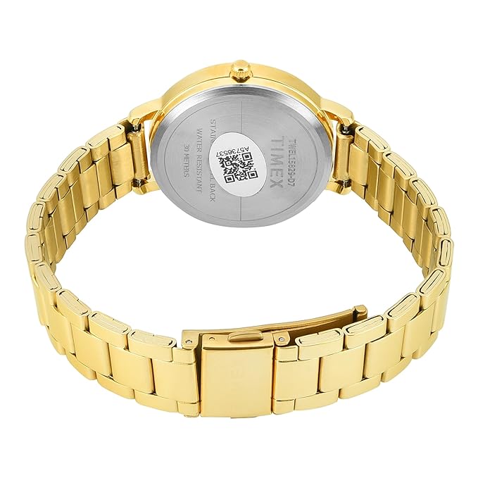 TIMEX Champagne Round Dial Analog Women's Watch - TWEL15829