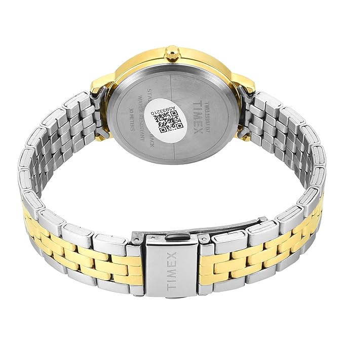 TIMEX Analog Watch for Woman with Round Dial & Water Resistant Women's Wrist Watches TWEL19107