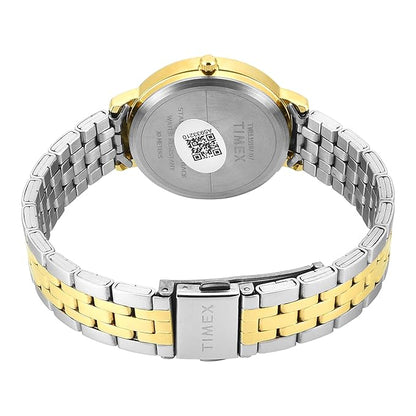 TIMEX Analog Watch for Woman with Round Dial & Water Resistant Women's Wrist Watches TWEL19107