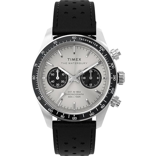 TIMEX Waterbury Heritage Analog Silver Round Dial Men's Wrist Watch - TW2Y19300IK
