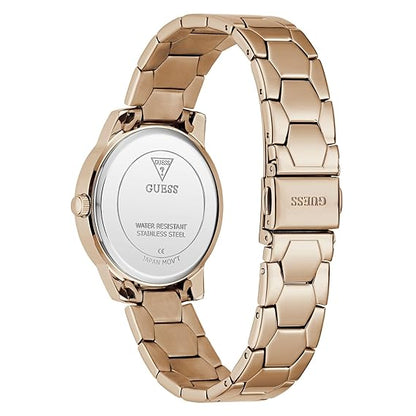GUESS Round 34mm Brown Dial Analog Women Watch - GW1028L4