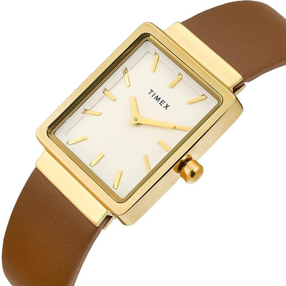 TIMEX Trendline Rectangle 25mm White Dial Analog Watch  - For Women TWEL20700