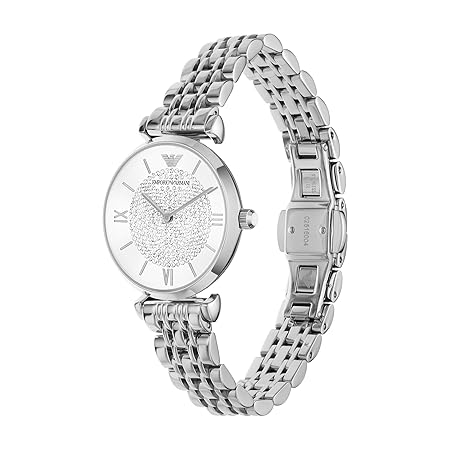 Emporio Armani Gianni T-bar Analog White Dial Women's Watch - AR1925