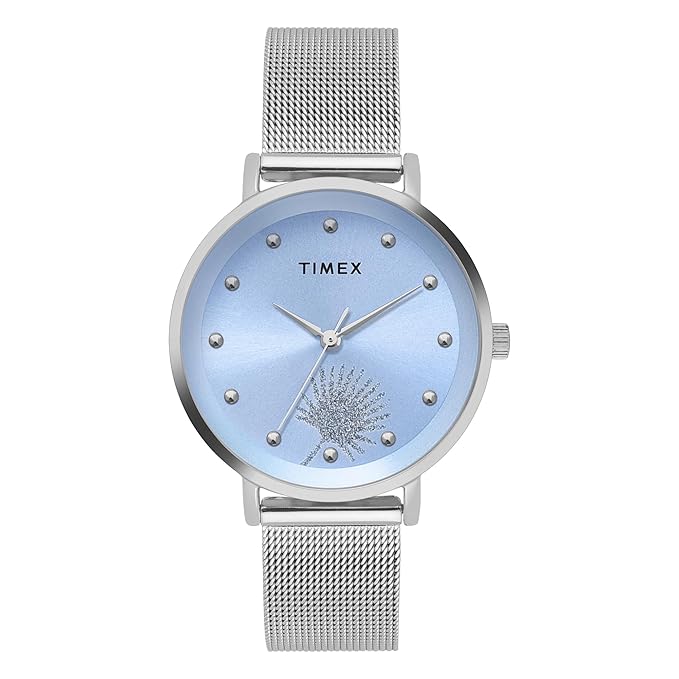 TIMEX Analog Watch for Woman with Round Dial & Water Resistant TWEL12922