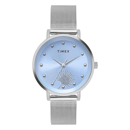 TIMEX Analog Watch for Woman with Round Dial & Water Resistant TWEL12922