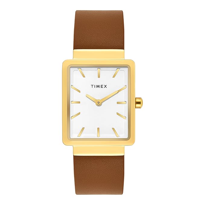 TIMEX Trendline Rectangle 25mm White Dial Analog Watch  - For Women TWEL20700