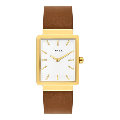 TIMEX Trendline Rectangle 25mm White Dial Analog Watch  - For Women TWEL20700