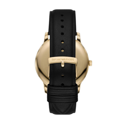 Emporio Armani Leather Analog Green Dial Men's Watch-AR11601