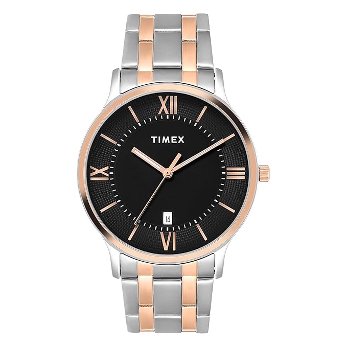 TIMEX Trendline Round 42mm Black Dial Analog Watch  - For Men TWTG10518