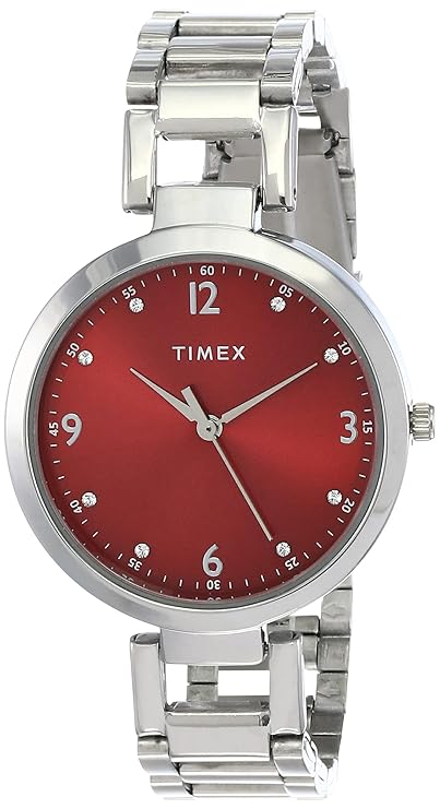TIMEX Analog Watch for Woman with Round Dial & Water Resistant Women's Wrist Watches - TW000X203