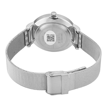 TIMEX Analog Watch for Woman with Round Dial & Water Resistant TWEL12921