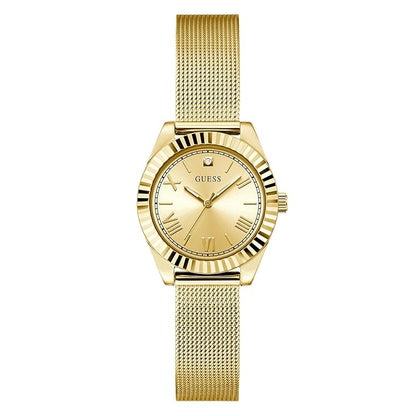 GUESS Mini Luna Champagne Round Dial Analog Women's Watch - GW0842L2