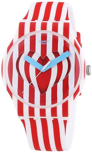 Swatch Sweet Valentine Red/White Women's Watch SUOZ168