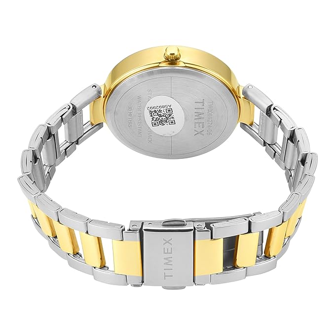 TIMEX Analog Watch for Woman with Round Dial & Water Resistant Women's TW000X274