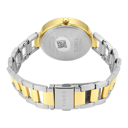 TIMEX Analog Watch for Woman with Round Dial & Water Resistant Women's TW000X274
